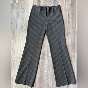 Express Charcoal Pinstripe Editor Pants; Size 2